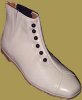 Ladies High-Top False Button-Up Shoes - Bone/Cream. Victorian & Civil War