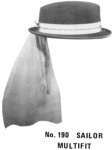 Ladies Sailor, 19th Century (1800s) Ladies Hat