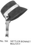 Settler's Bonnet, 19th Century (1800s) Ladies Hat