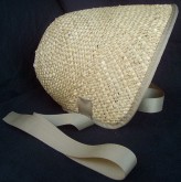 Straw Spoon Bonnet, 19th Century (1800s) Ladies Hat