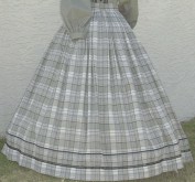 Ladies day and evening skirt. Victorian & Civil War underpinnings