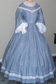 1860s Pagoda Day or Evening Dress, 19th Century (1800s) Ladies Dresses
