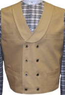 Civilain Double Breasted Shawl Collar Vest, 19th Century (1800s) Men's Clothing