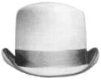 Derby - Flat Top - Felt, 19th Century (1800s) Men's Hat