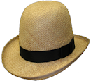 Derby - High - Straw, 19th Century (1800s) Men's Hat