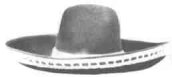Sombrero - Low, 19th Century (1800s) Men's Hat