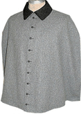 Civilain Cape in Mediun Grey with Buttons, 19th Century (1800s) Men's Clothing