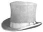 1860's topper / top hat. Victorian hats. 19th Century (1800s) hats