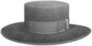 Gaucho hat. Victorian hats. 19th Century (1800s) hats