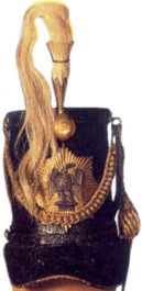 M1833 Officer's Dress Shako (Dragoon), except Generals, Mexican War