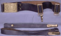 Model 1874 Black Waist Belt (w/o Sabre Hangers)