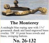 The Monterey Spurs, by Colorado Saddlery