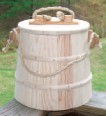 Wooden bucket with rope handle (1800s/19th Century)